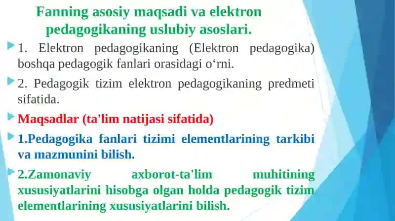 ELEKTRON PEDAGOGIKA ASOSLARI 3