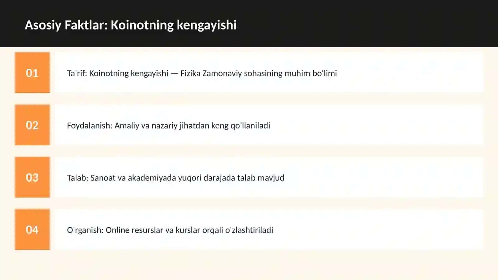 Koinotning kengayishi 3