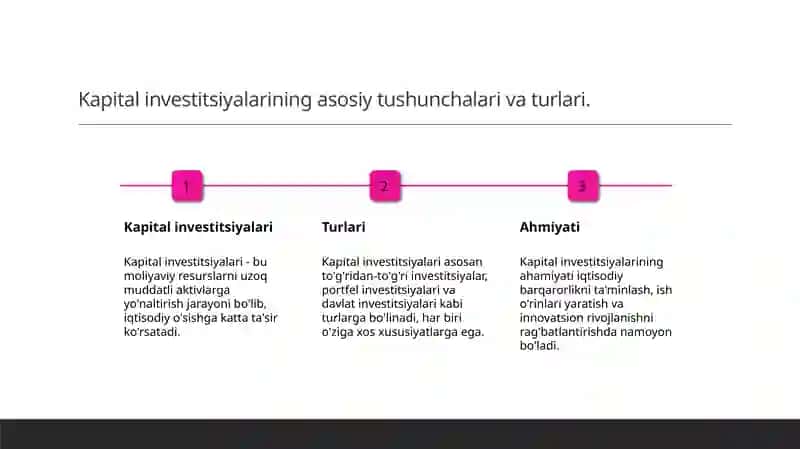 Kapital Investitsiyalari 3
