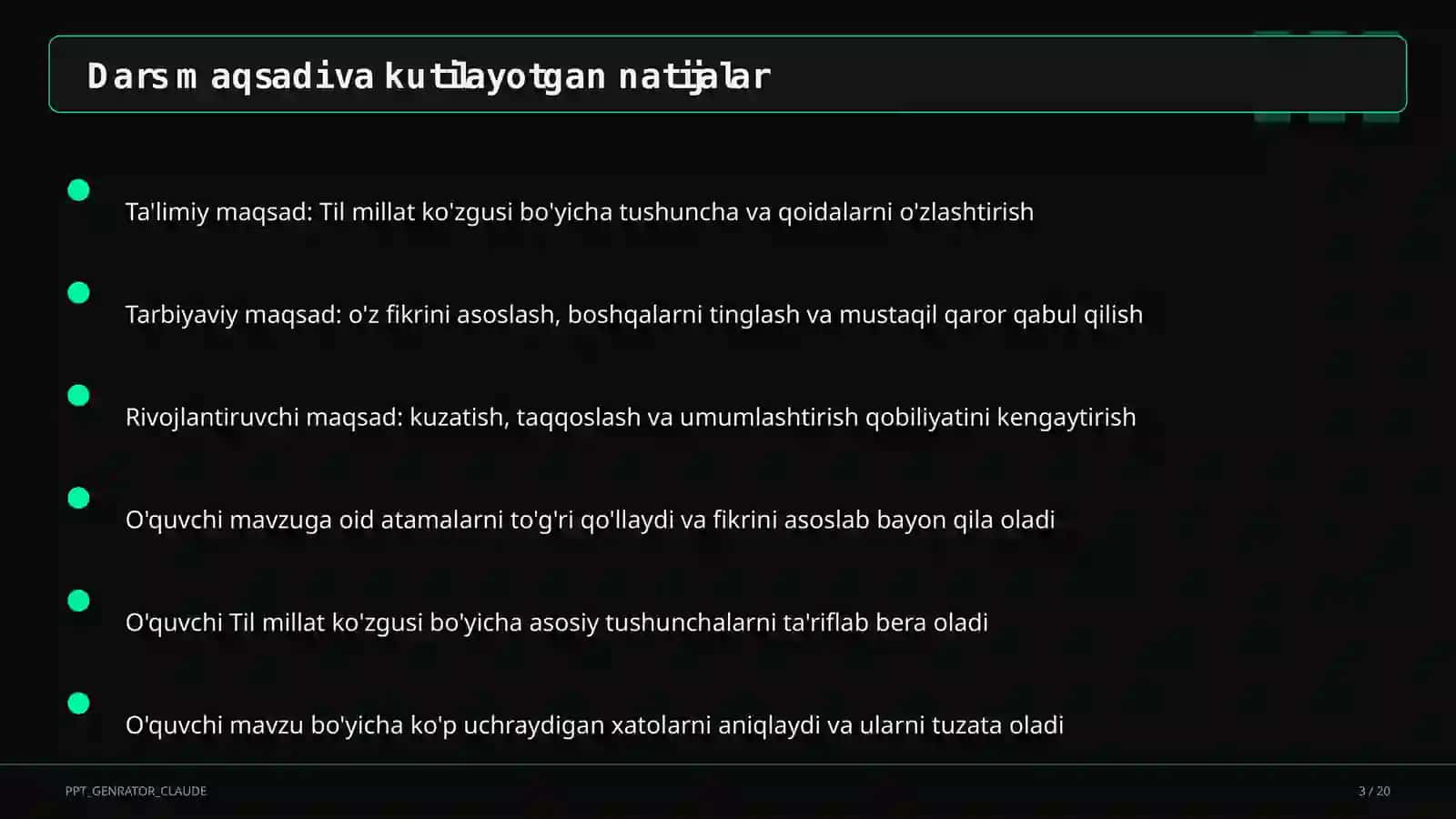 Til millat ko'zgusi (6-sinf) 3