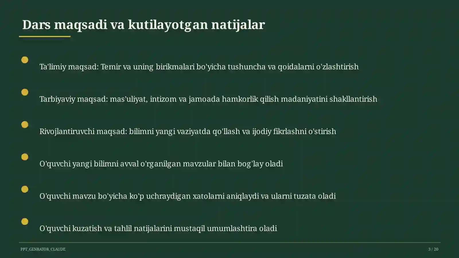 Temir va uning birikmalari (9-sinf) 3