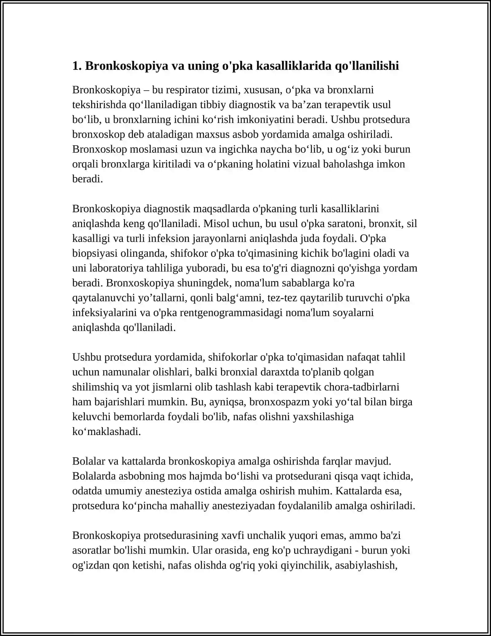 TIBBIYOTDA ENDOSKOPIK USULLARNING QO'LLANILISHI 3