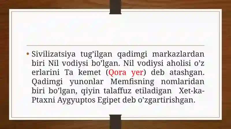 Qadimgi Misr Sivilizatsiyasi 3