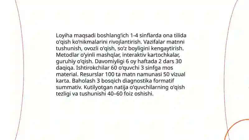 Ona tilini óqitishga oid sinflar kesimida loyiha tayyorlash 3