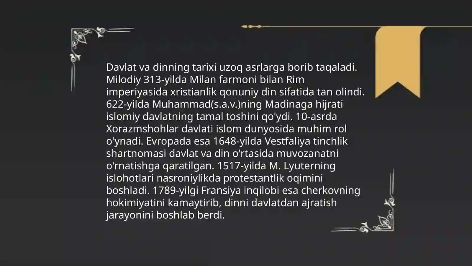 Davlat va Din 3