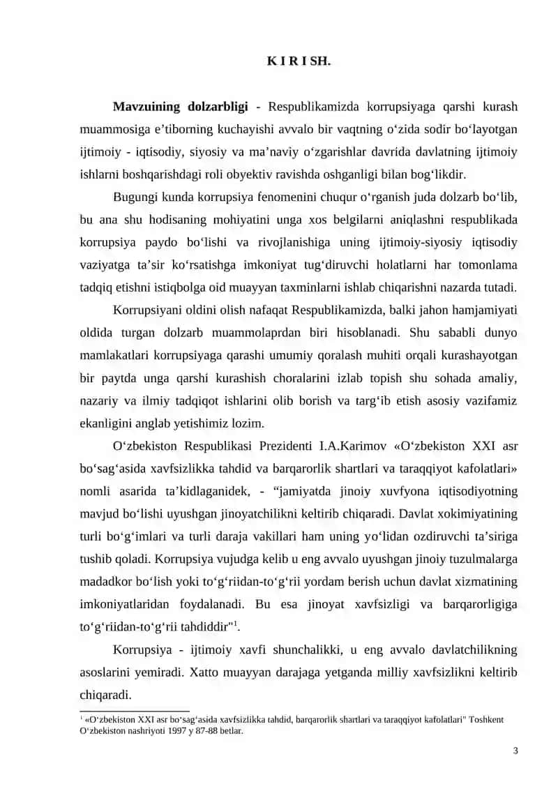 Korrupsiyaning jamiyat taraqqiyotiga xavfi va unga qarshi kurash omillari 3