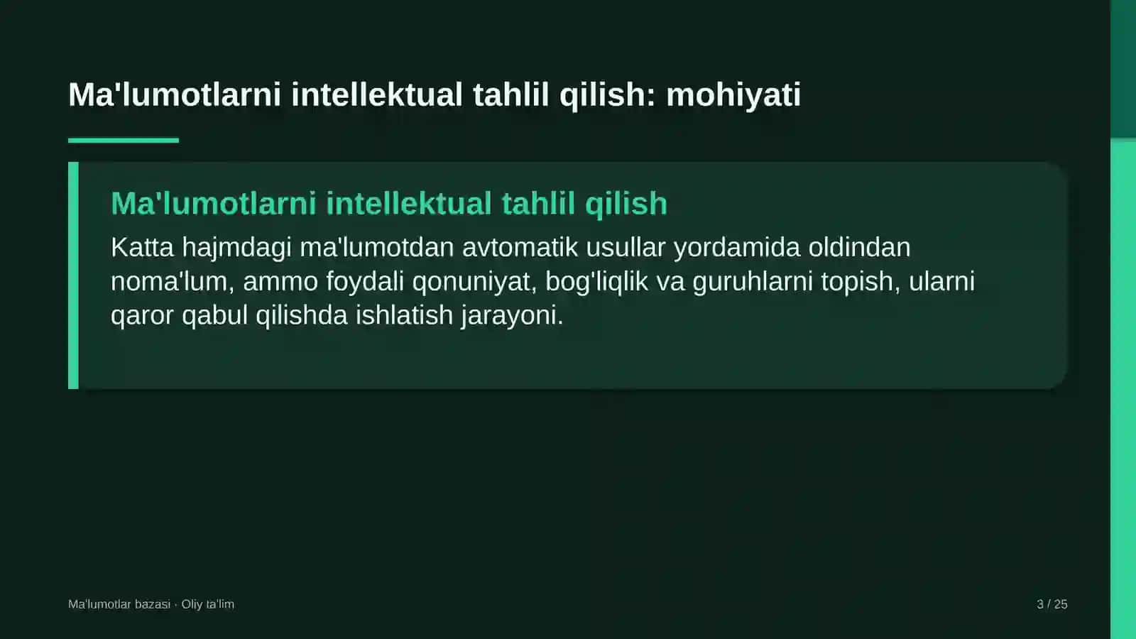 Dehqon xo'jaliklarida ma'lumotlarni intellektual tahlil qilish (Data Mining) 3