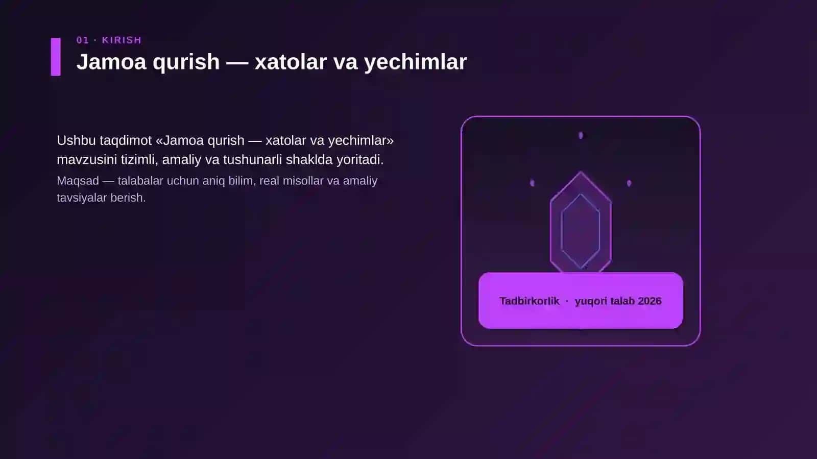 Jamoa qurish - xatolar va yechimlar 3