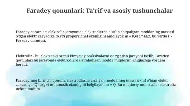 Faradey qonunlari 3