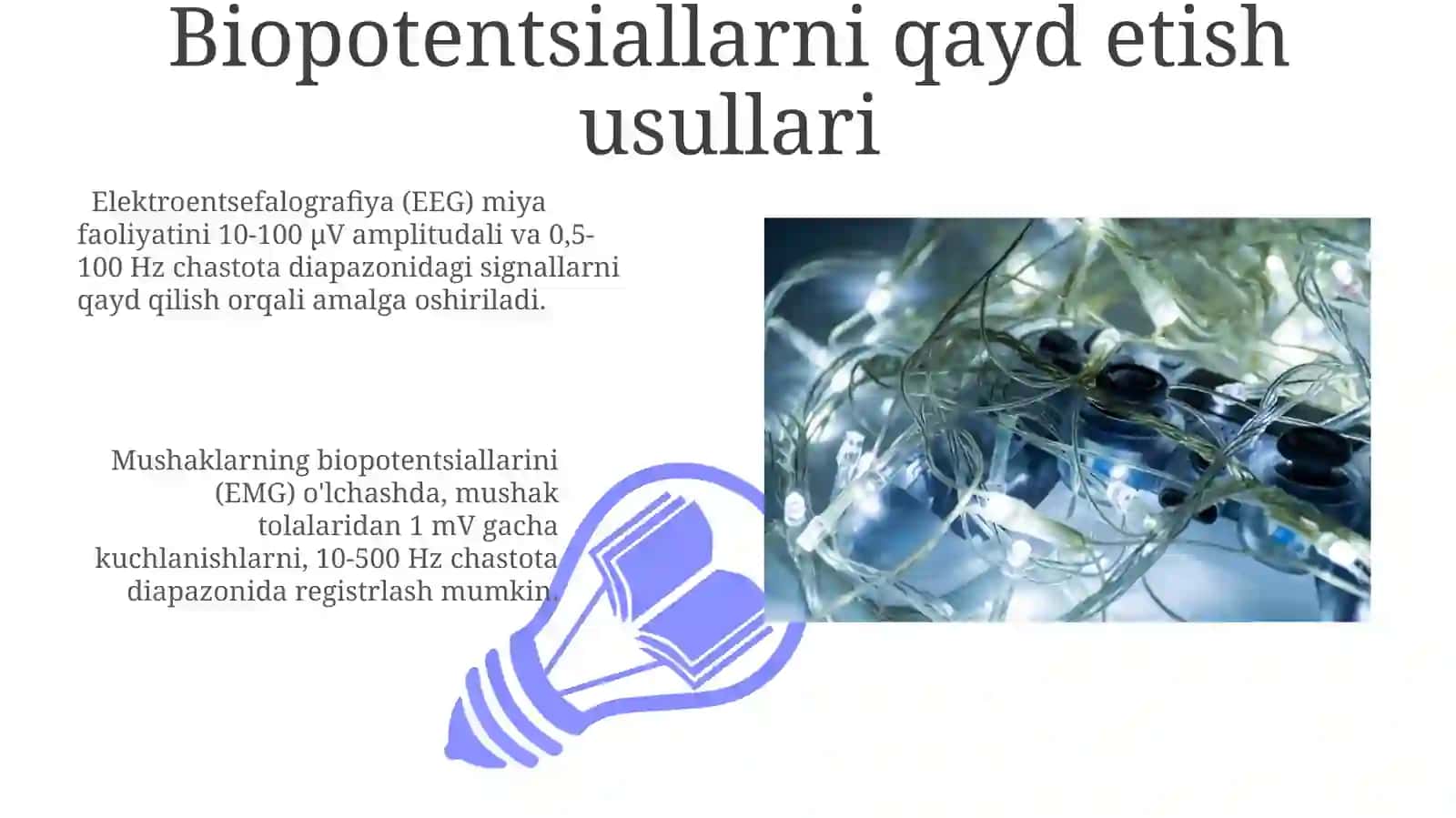 Elektr dipol. Biopotensiallarni qayd qilish 3