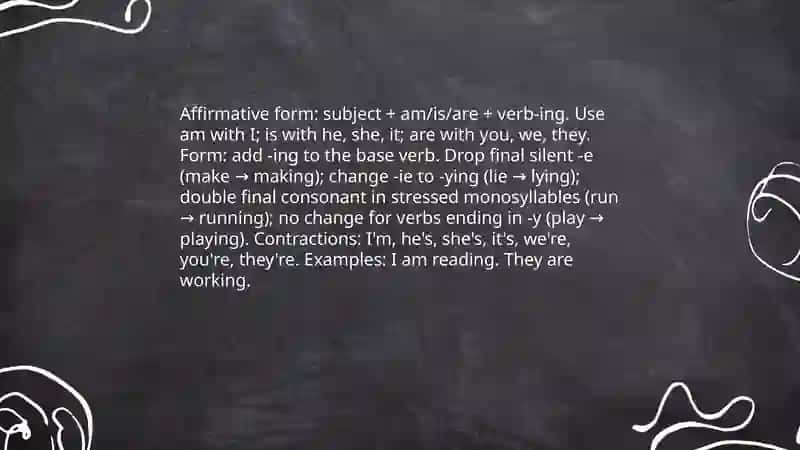 Present Continuous tense 3