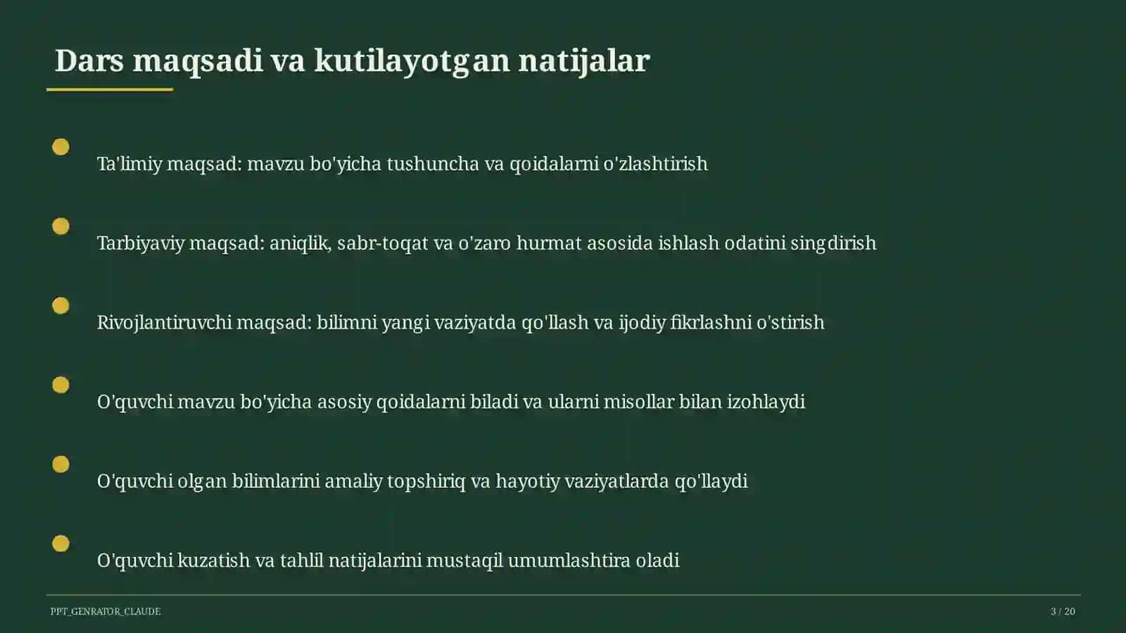 Sinf Soati va Tarbiyaviy Tadbirlar (1-11) 3