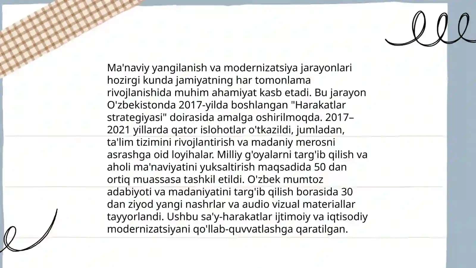 Ma'naviy yangilanish va modernizatsiya jarayonlari 3