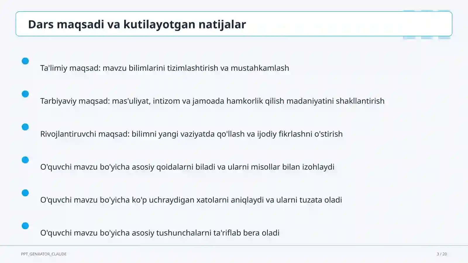 Bir o'zgaruvchili chiziqli tenglamalar (7-sinf) 3