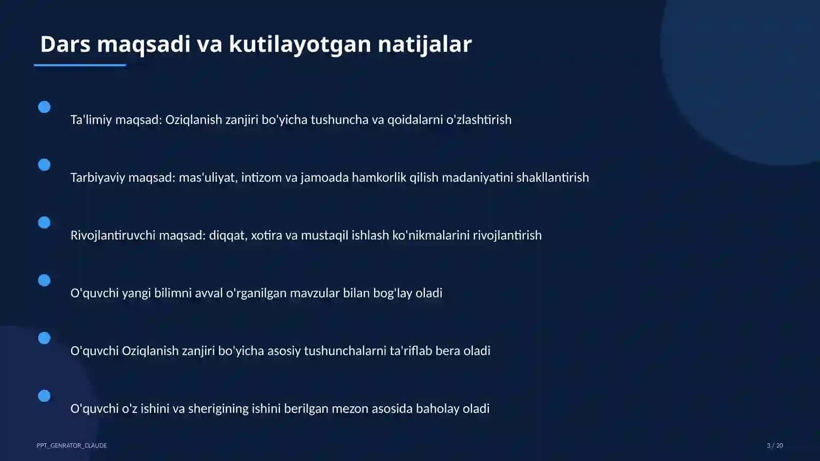 Oziqlanish zanjiri (3-sinf) 3