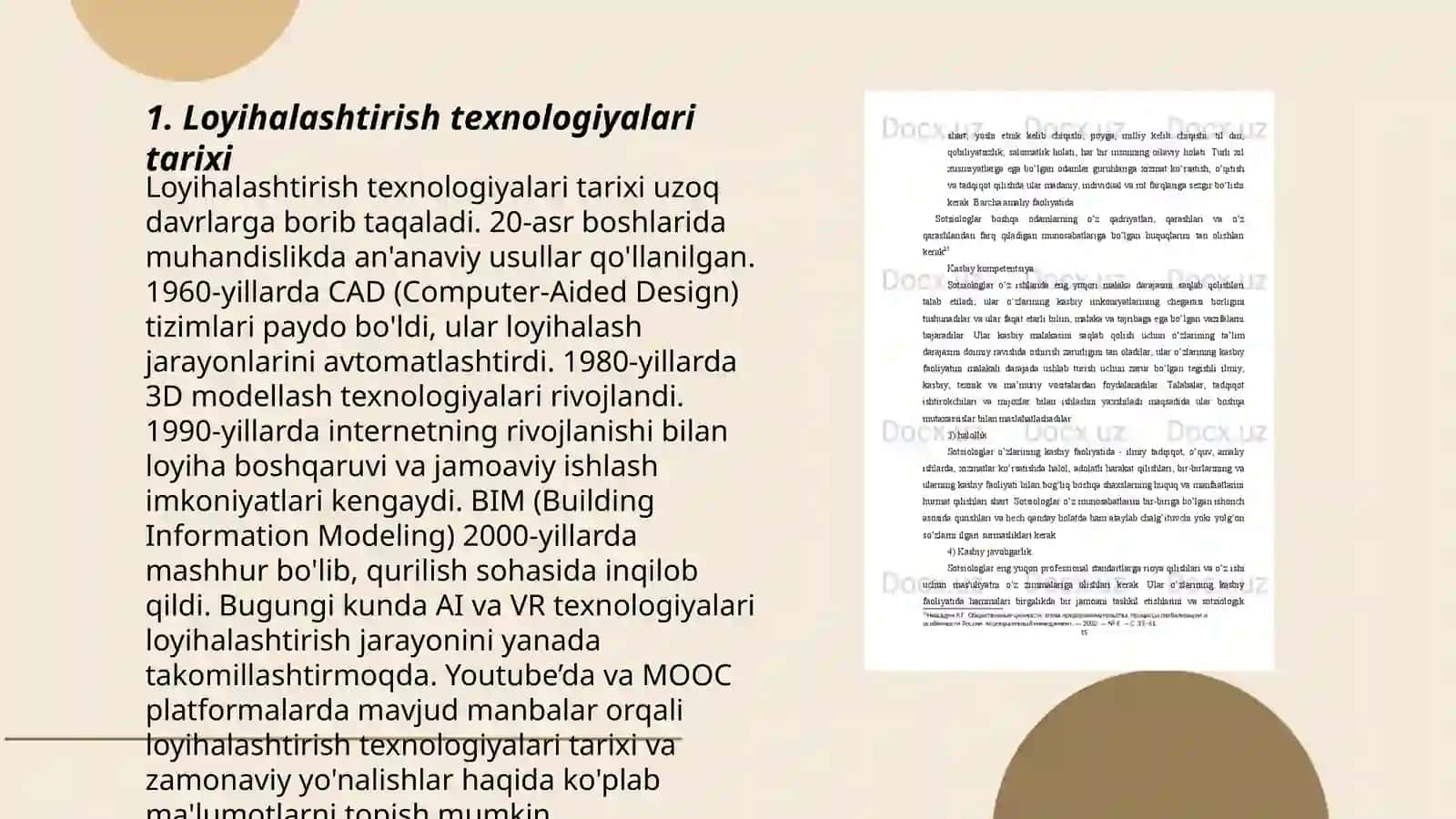 Loyihalashtirishning texnologiyalar asoslash va xomashyo zonasini oʻrganish 3