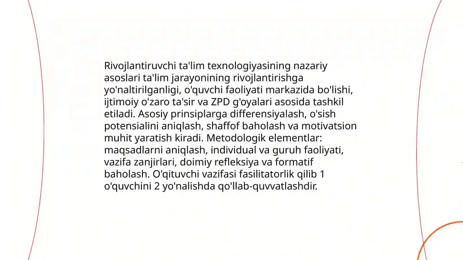 Rivojlantiruvchi ta'lim texnologiyasi 3