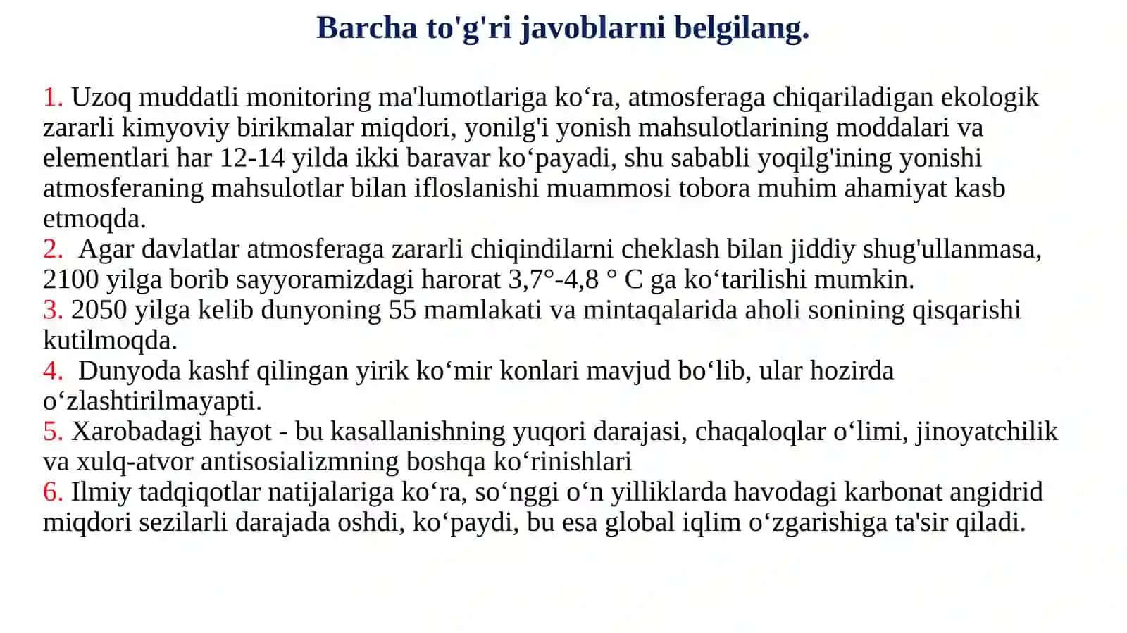 Energiya muammosi, muqobil energiya 3