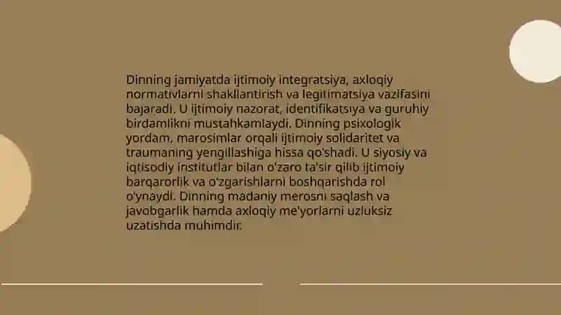 Din Satsialogiyasi 3
