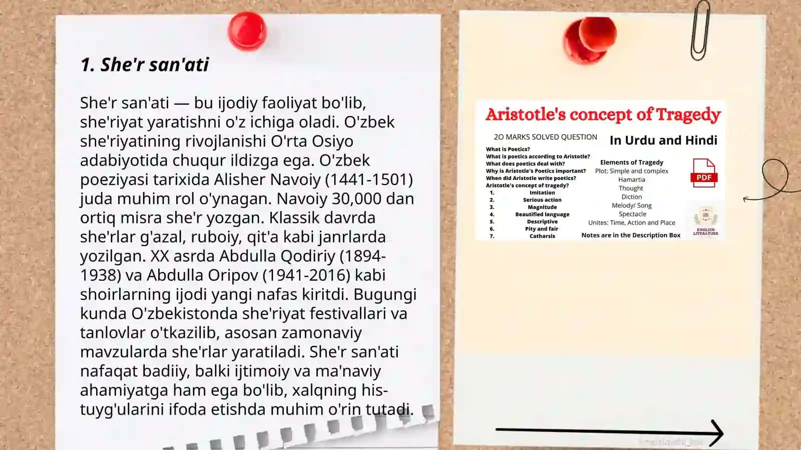 Aristitelning "Poetika" asari 3