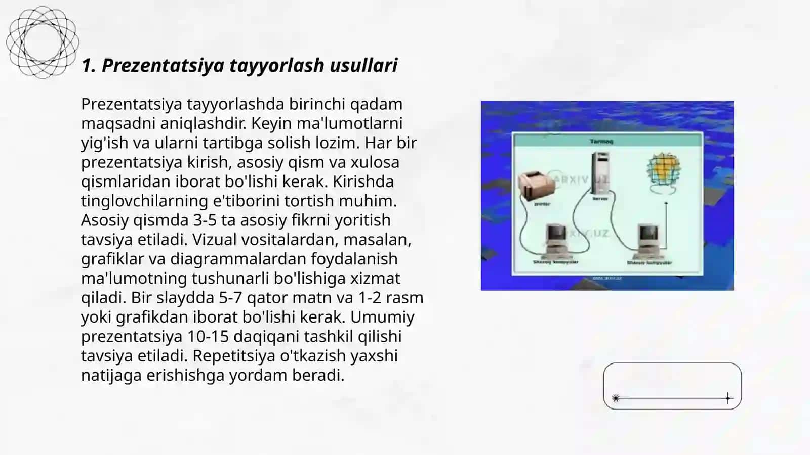 Medyasavotxonlik va axborot madanyati fanidan ta'lim 3