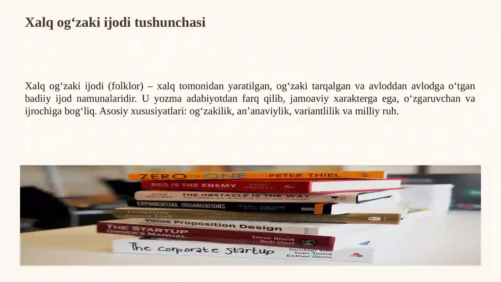 O‘ZBEK XALQ OG‘ZAKI IJODI VA UNING JANRLARI 3