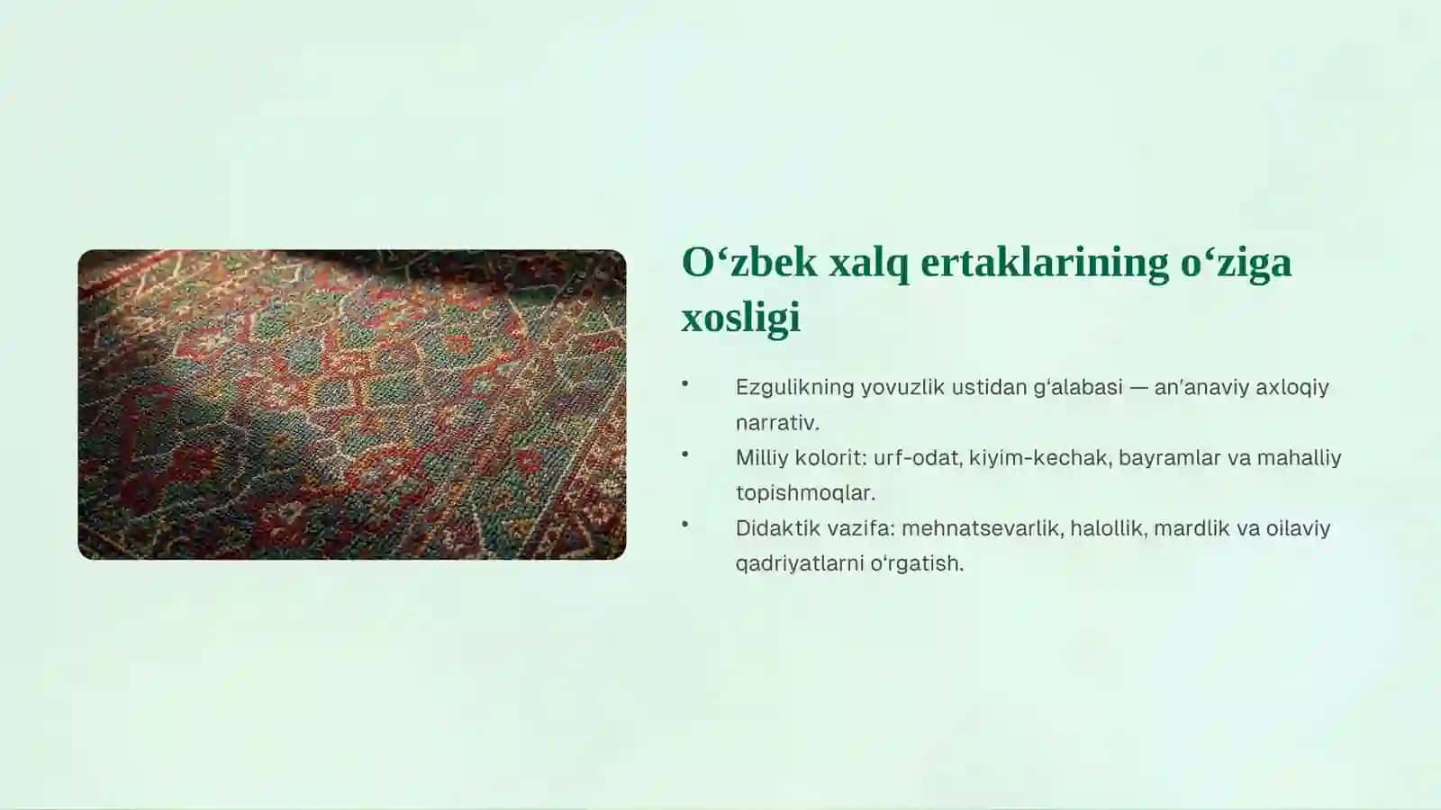 O‘zbek xalq ertaklari va Janni Rodari ertaklari: Qiyosiy tahlil 3
