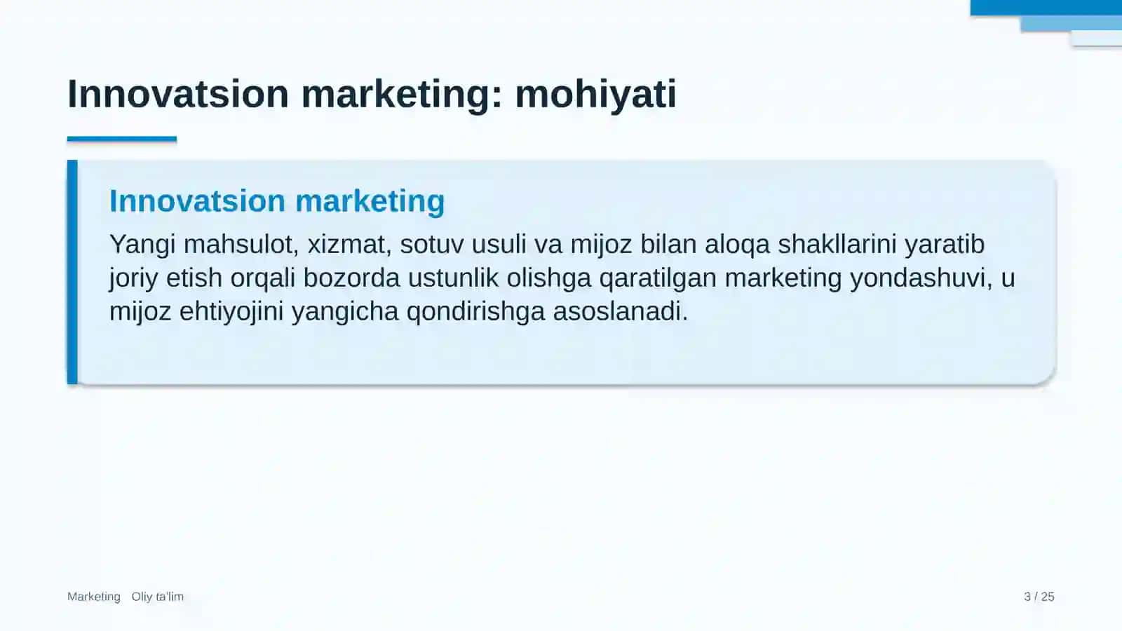 Innovatsion marketing 3