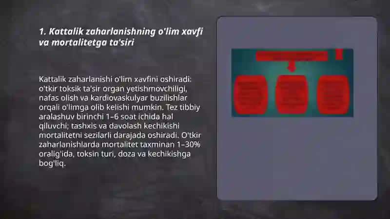Kattalik zaharlanishning salbiy oqibatlari va undan kelib chiqadigan muammolar 3