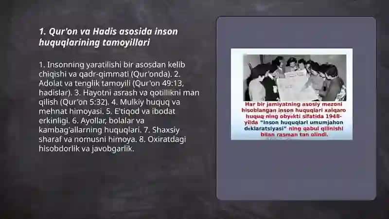Islomda inson huquqlari va erkinliklari ta'minlashning o'ziga xos jihatlari 3