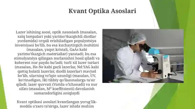 Optik kvant generatorlari 3