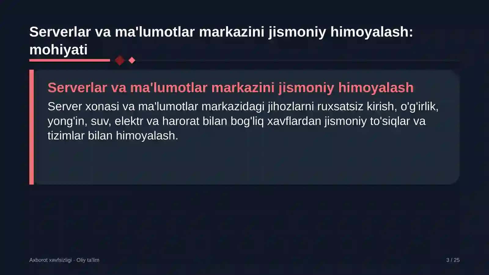 Lombardlarda serverlar va ma'lumotlar markazini jismoniy himoyalash 3