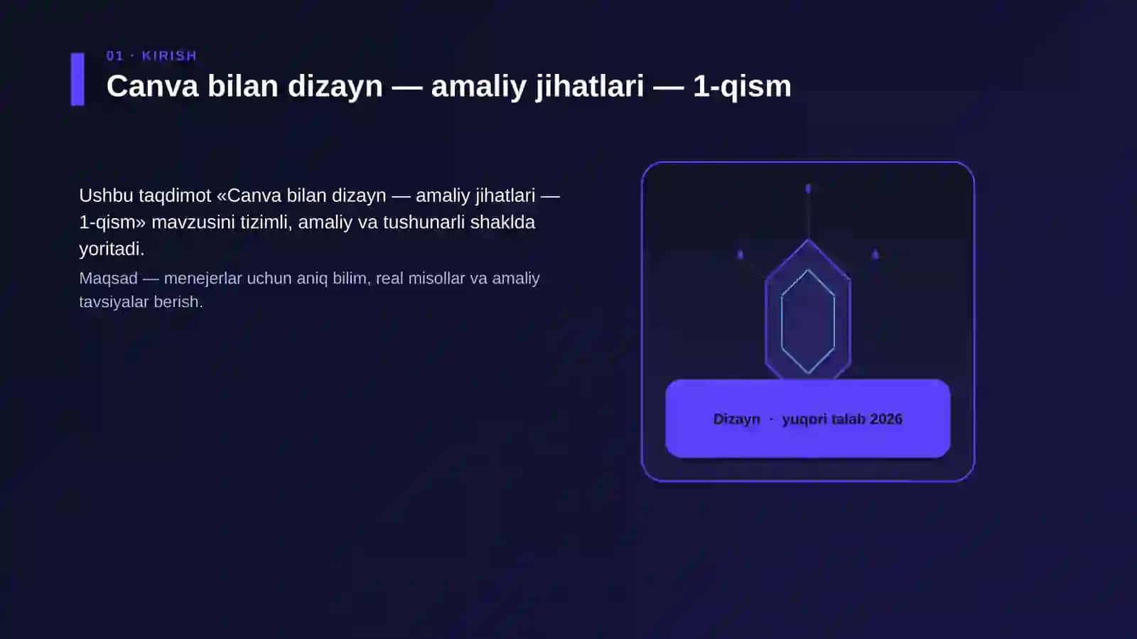 Canva bilan dizayn — amaliy jihatlari — 1-qism 3