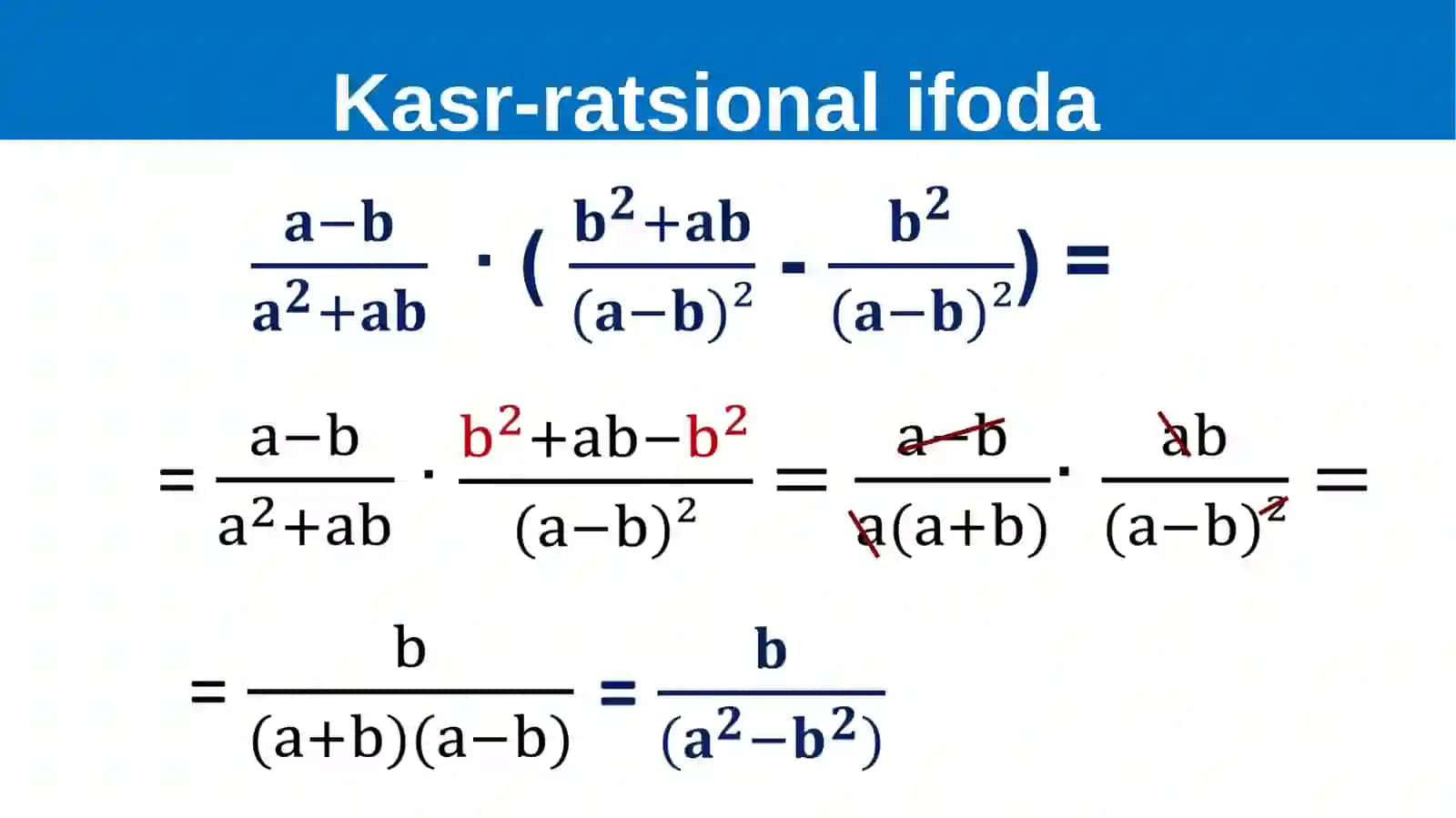 Kasr-ratsional  ifodalarni  ayniy  almashtirish 3