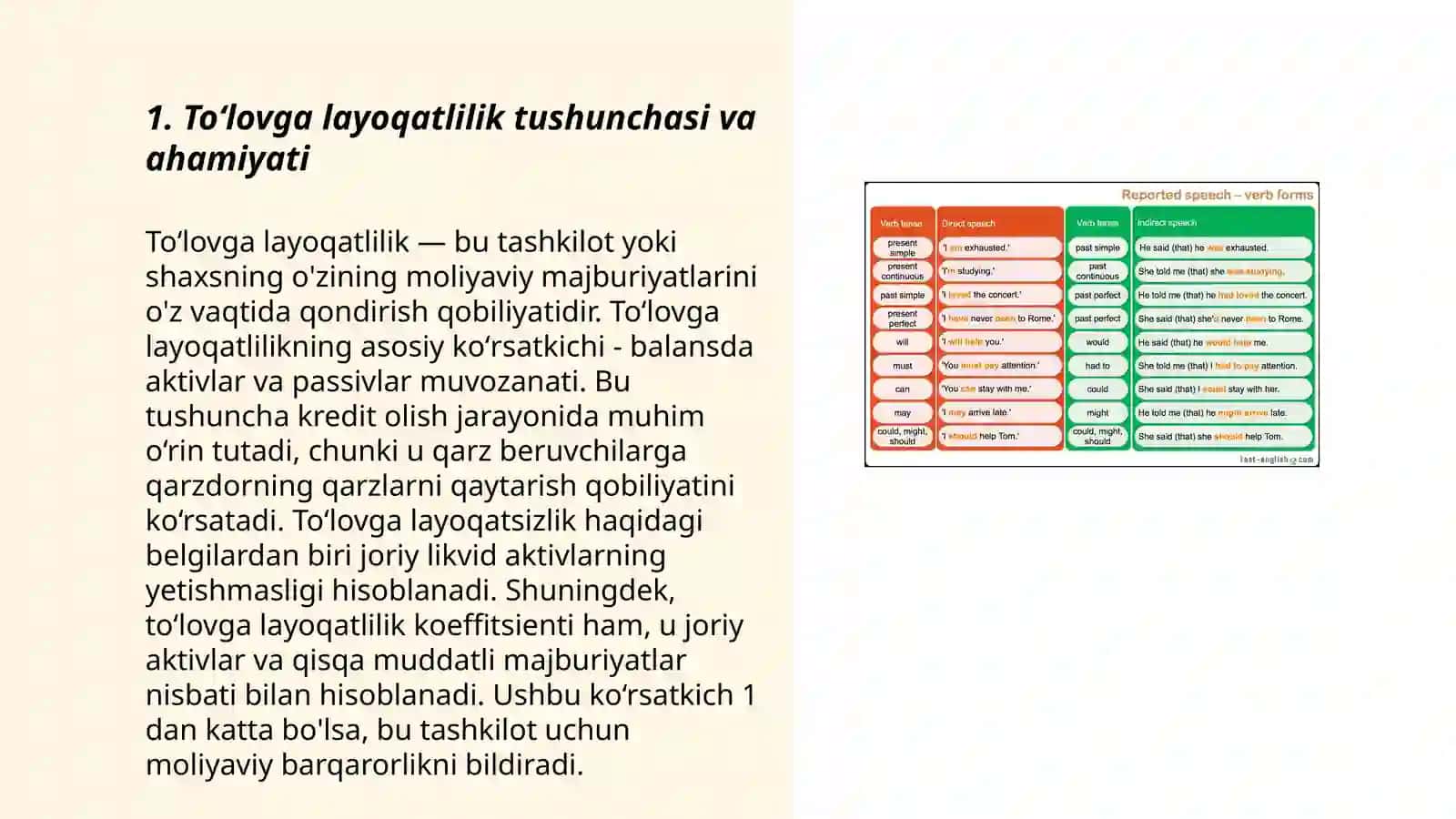 Tijorat banklarining toʻlovga layoqatligi va likvidligi 3