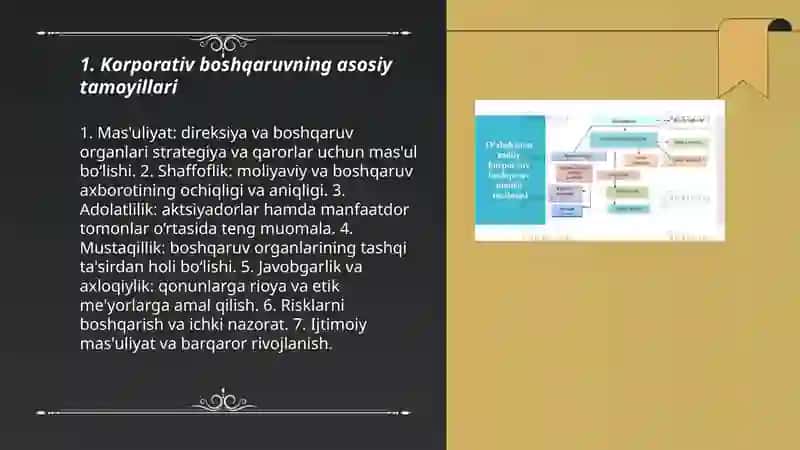 Korporativ boshqaruv tamoyillari va modellari 3
