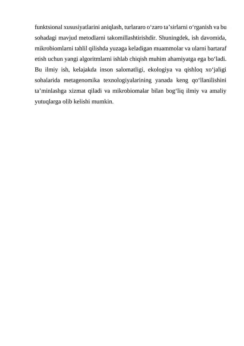 Metagenomikada asosiy tushunchalar va metodlar 3