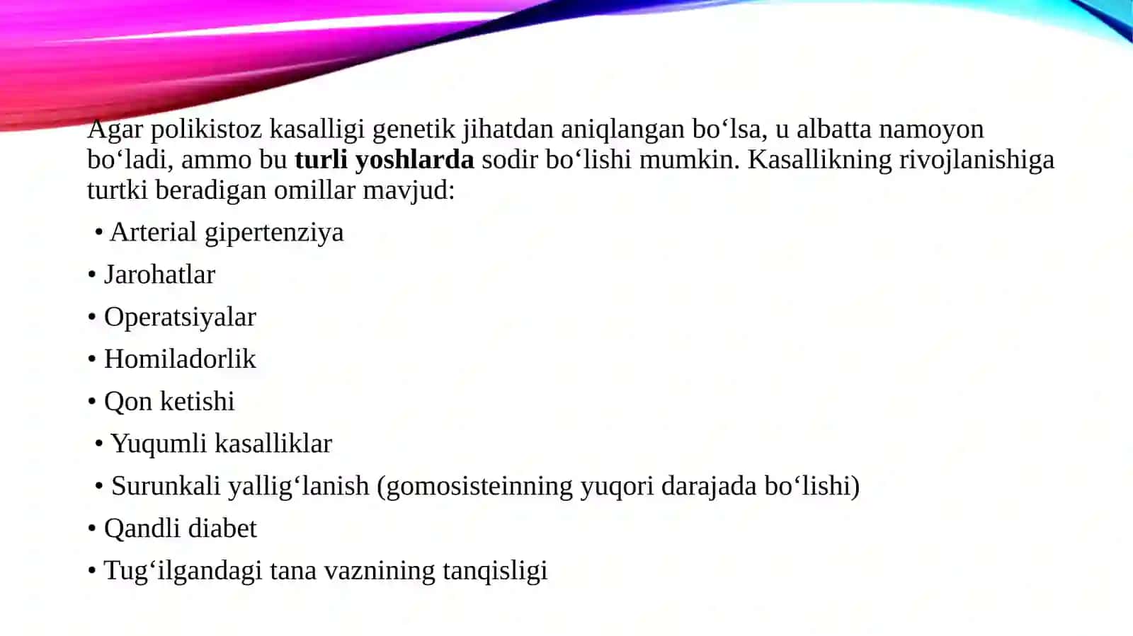 Nasliy nefropatiyalar: buyraklar polikistozi, Gudpascher sindromi, Alport sindromi 3