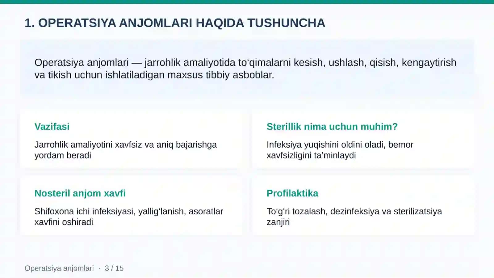 OPERATSIYA ANJOMLARINI SAQLASH VA GIGIYENA QOIDALARI 3