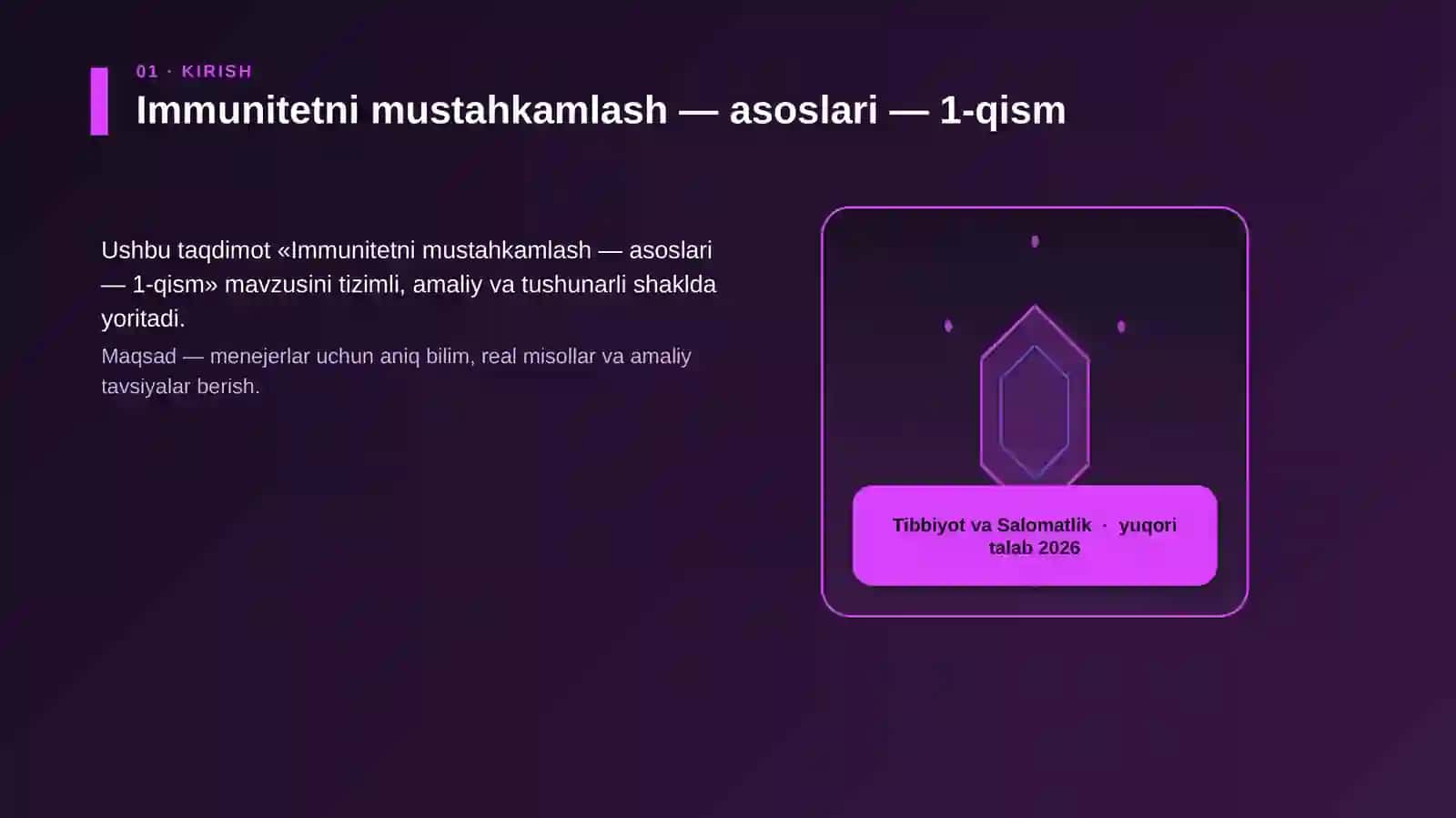 Immunitetni mustahkamlash — asoslari — 1-qism 3