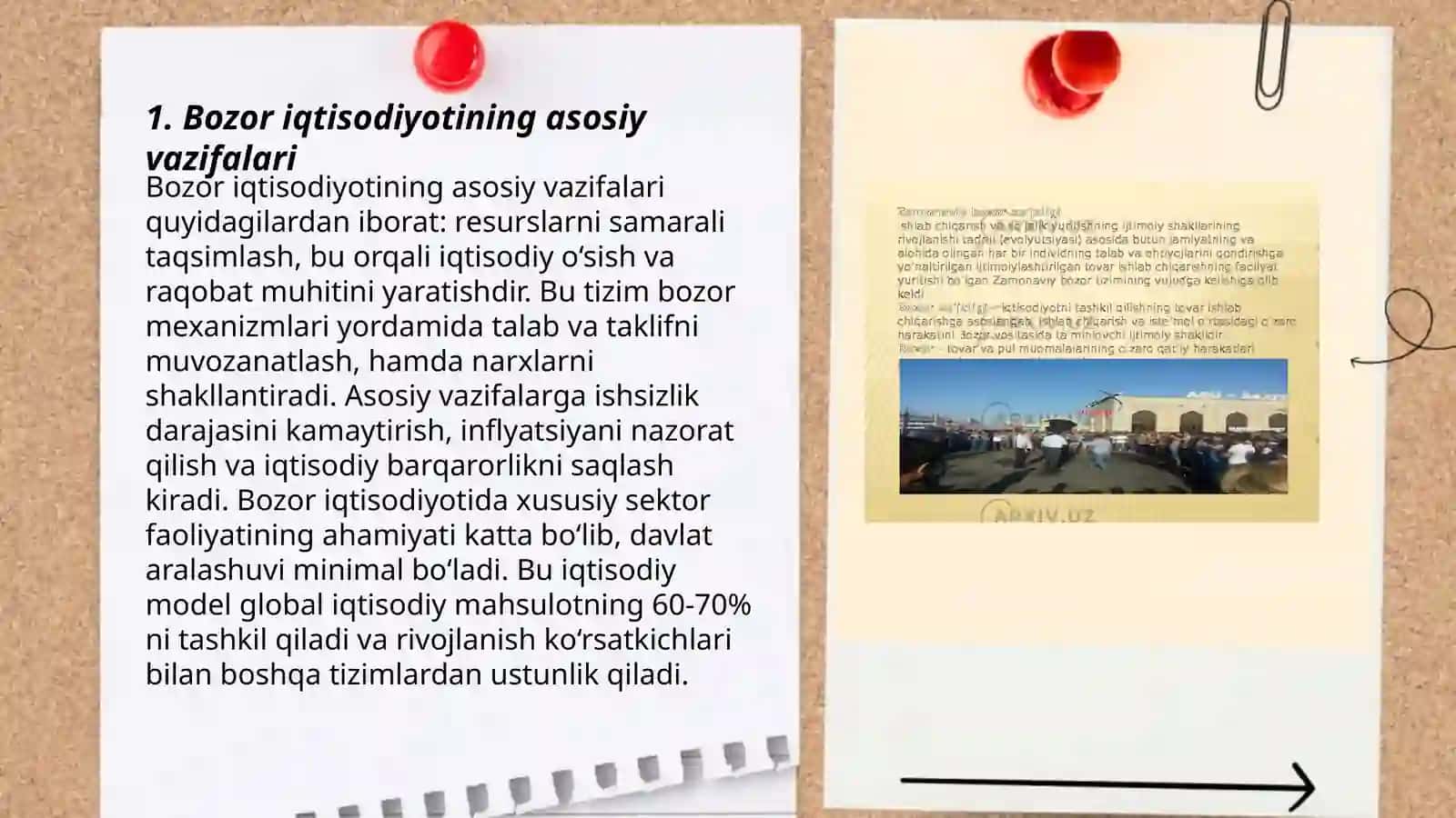 Bozor iqtisodiyoti vazifalari va turlari 3