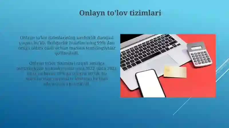 Naqd pulsiz hisob kitob operatsiyalari hisobi 3
