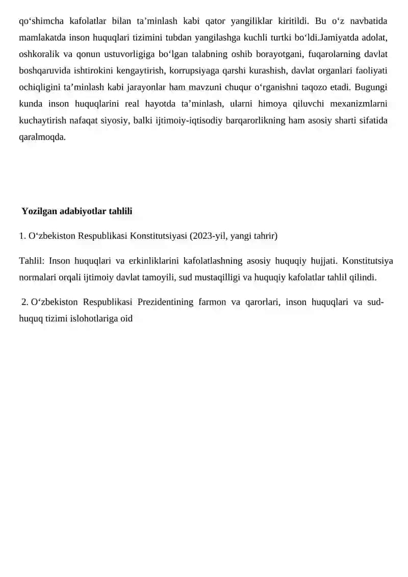 Yangi O‘zbekiston va inson huquqlari himoyasi 3