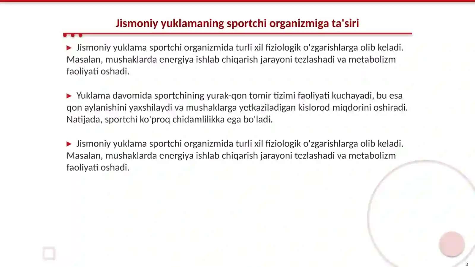 JISMONIY YUKLAMADAN OLDIN VA SO’NG SPORTCHINING SIYDIGIDA KREATIN VA KREATININNING MIQDORINI ANIQLASH 3