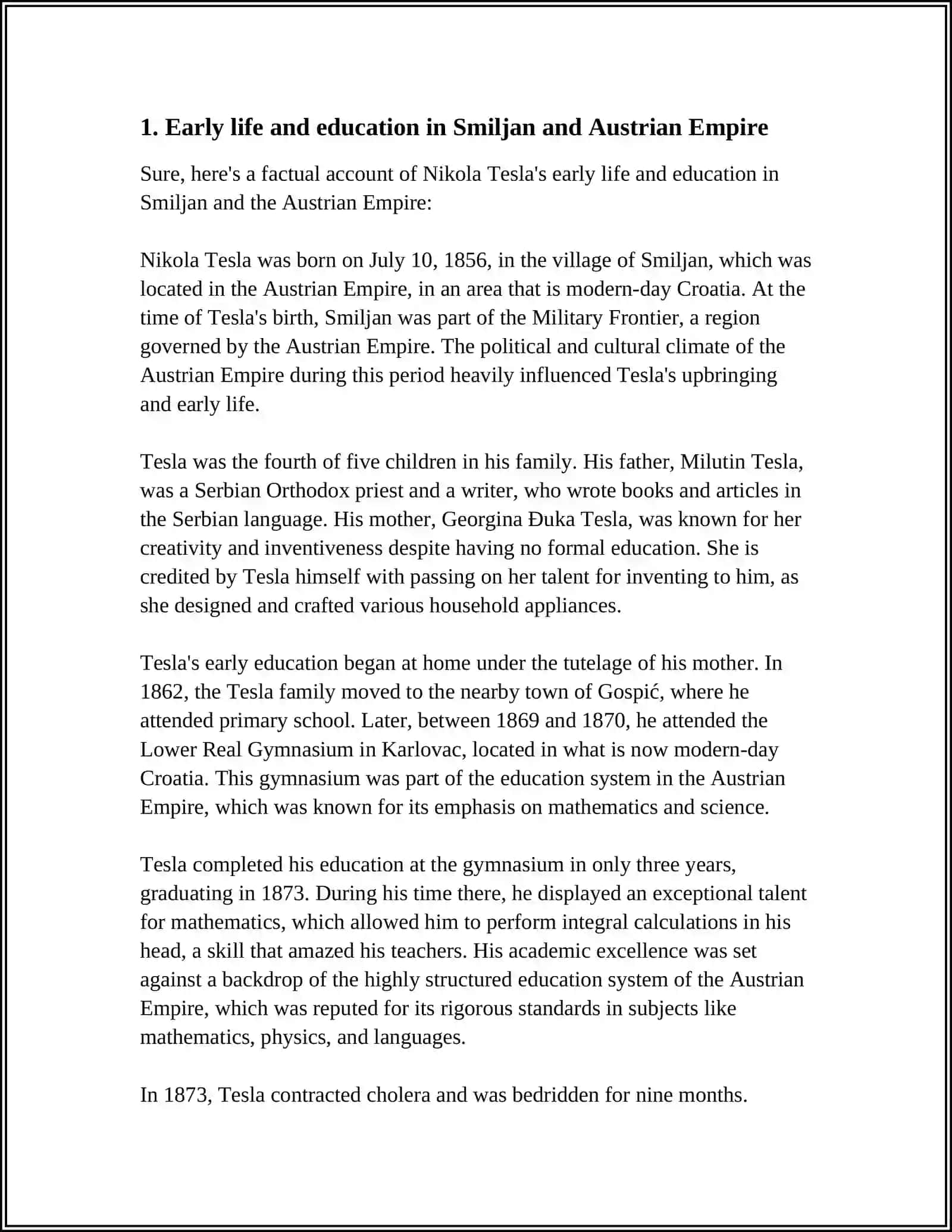 REFERAT Theme: NIKOLA TESLA 3