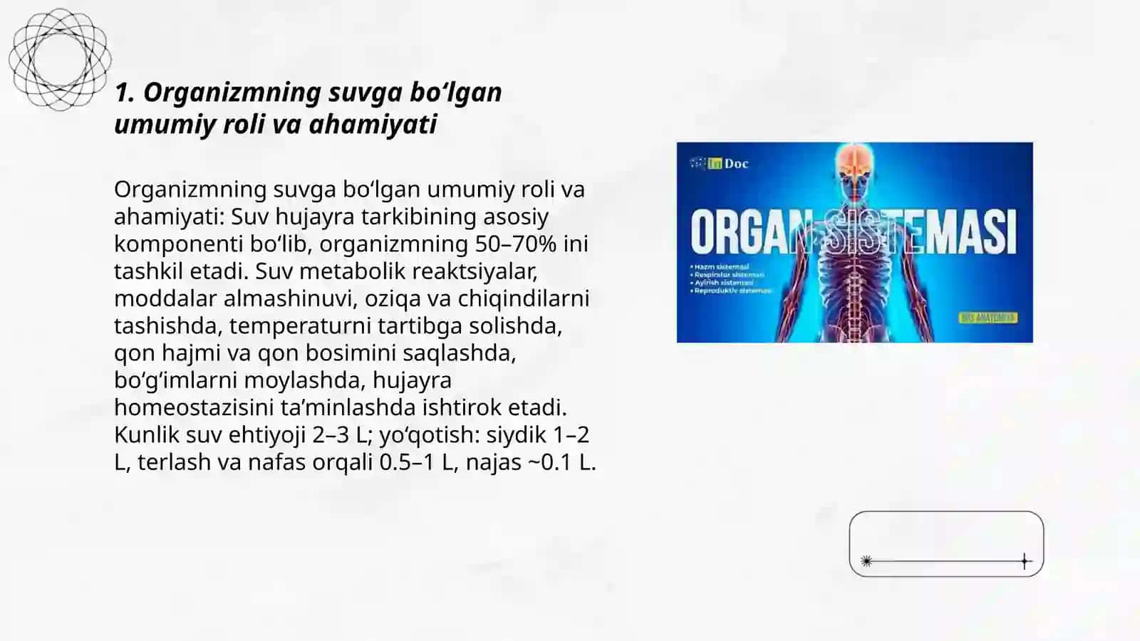 Organizmnning suv dispres sistemasi xaqida toliq malumot 3