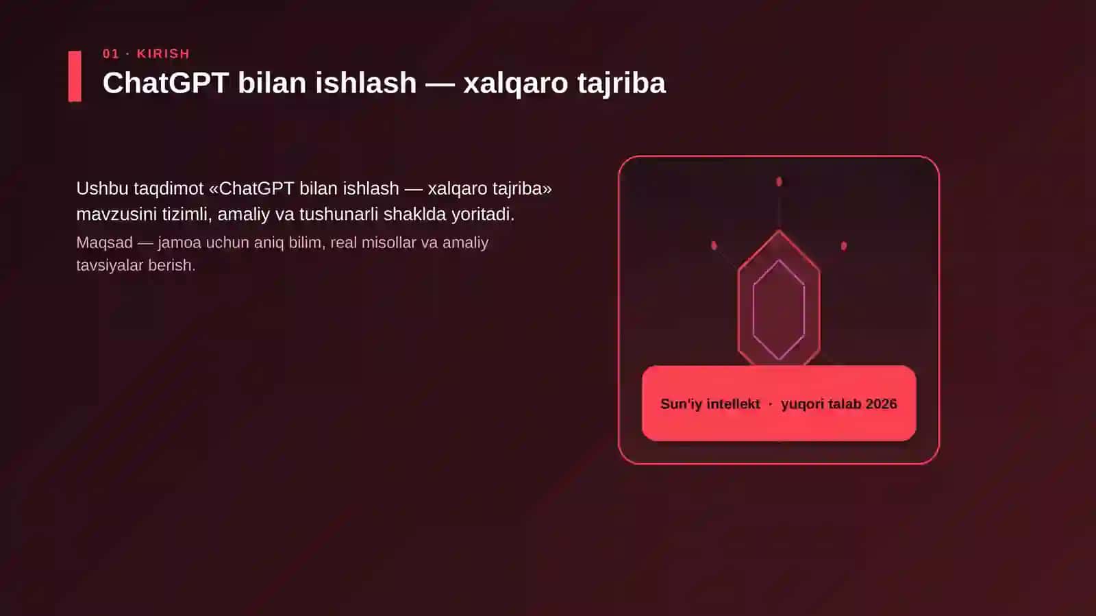 ChatGPT bilan ishlash — xalqaro tajriba 3