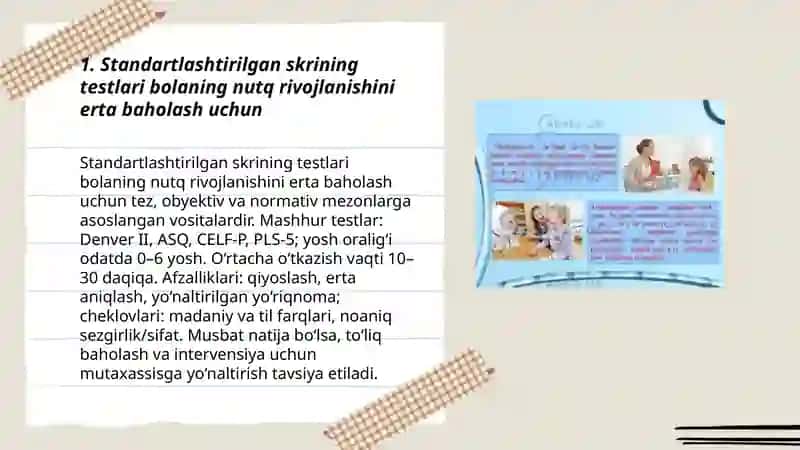 Bolaning nutq rivojlanishini erta baholash usullari 3