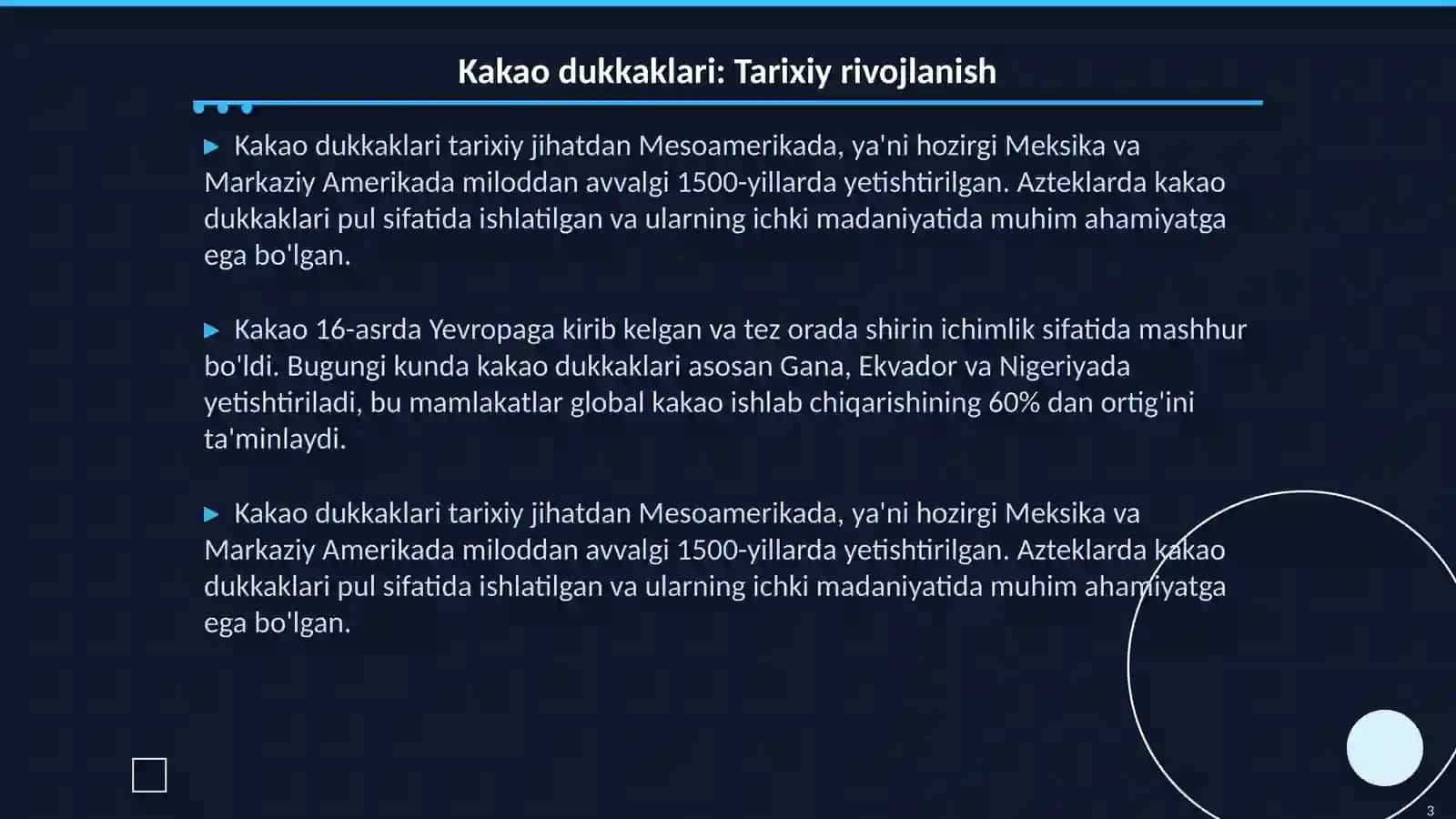 Kakao dukkaklari 3