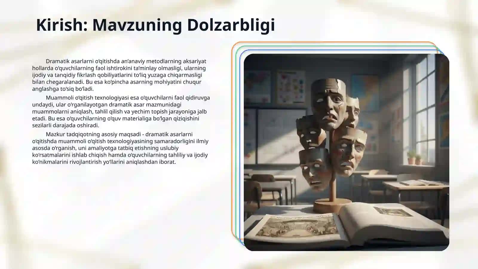 Muammoli ta’lim texnologiyasi asosida dramatik asarlarni o’qitish 3